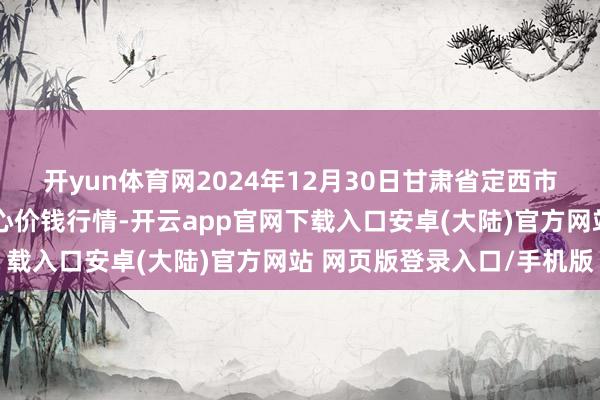 开yun体育网2024年12月30日甘肃省定西市安宁马铃薯空洞来回中心价钱行情-开云app官网下载入口安卓(大陆)官方网站 网页版登录入口/手机版